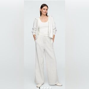 New / Gap Wide Leg Fleece Pants / Brown